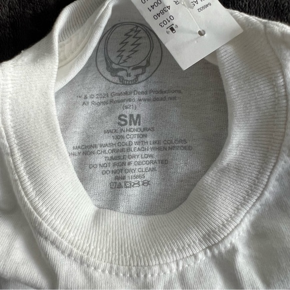 Grateful Dead Long Sleeve Shirt Mens Small White - Picture 3 of 4